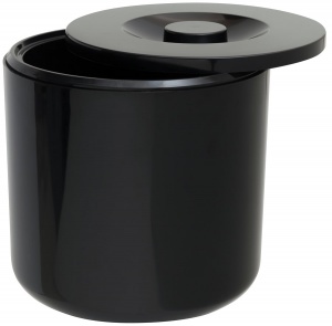 4.5L Black Round Ice Bucket UK Pub and Bar Supplies